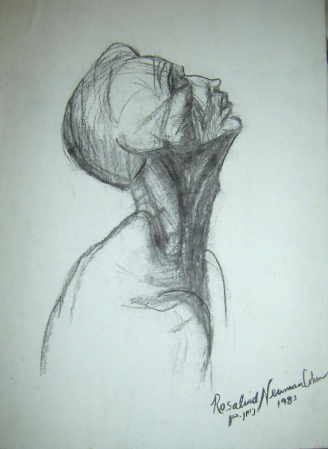 Supplication Drawing by Esther Newman-Cohen