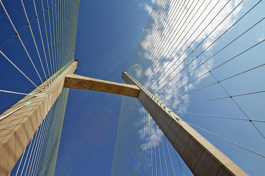 Support Of The Severn Suspension Bridge Photograph by Allan Baxter