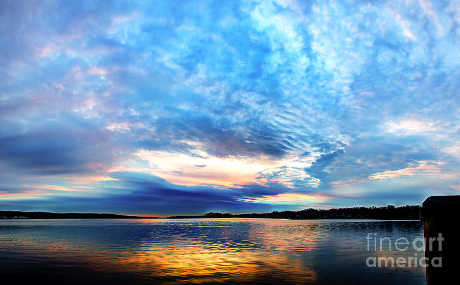Sureal Pewaukee Lake Sunrise Photograph by Andrew Slater