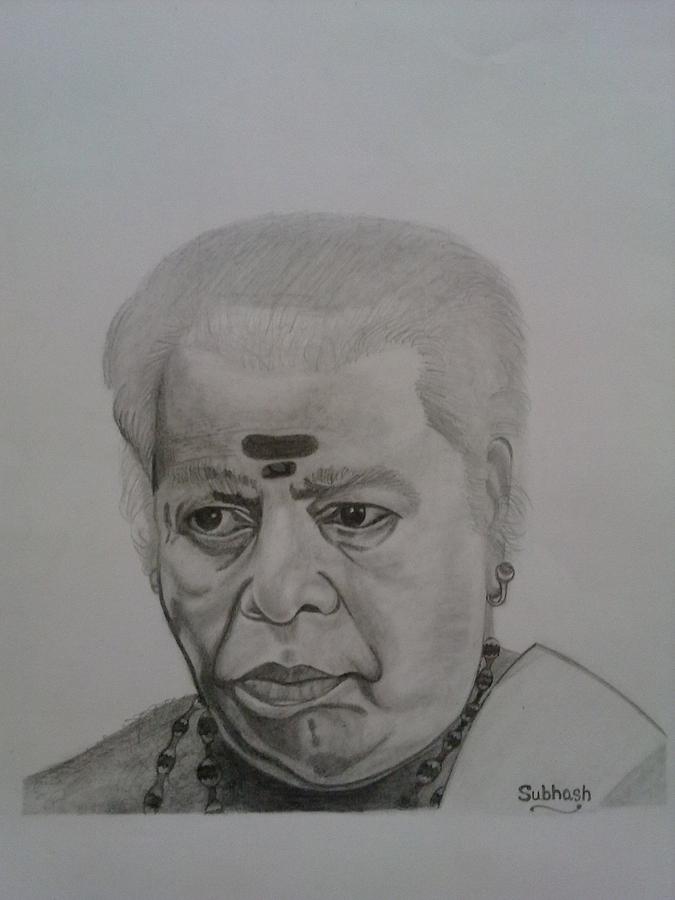 Pencil sketch ActorMrThilakan by Sunilkumar Meleveettil  YouTube