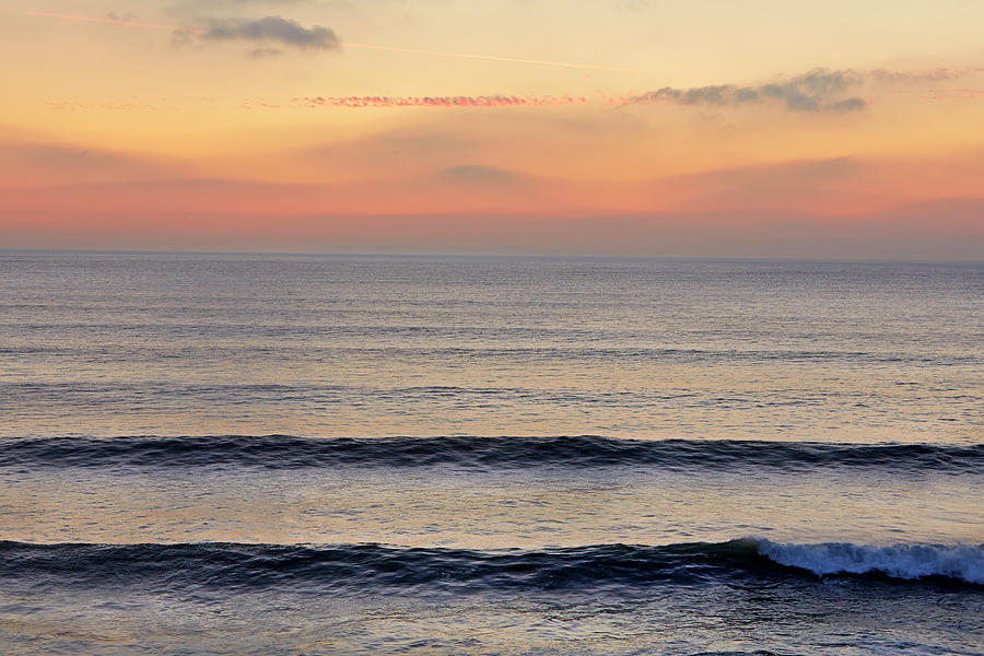 Surf At Sunset At Woolacombe Beach Photograph by Allan Baxter
