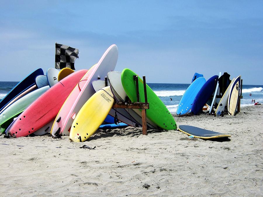Surf Boards Photograph by Steve Ondrus