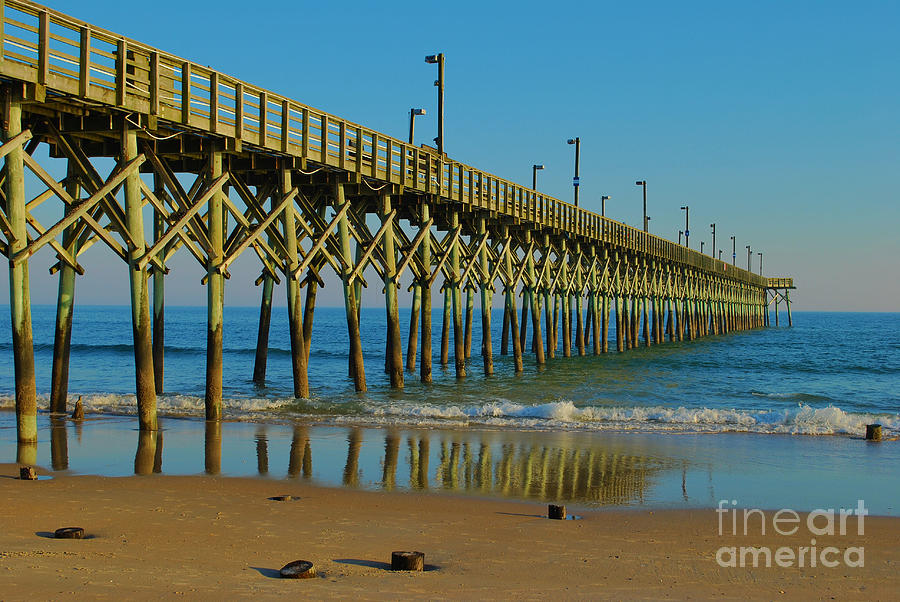 Surf City Reflections Photograph by Bob Sample