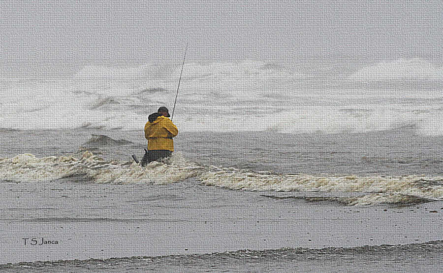 Surf Fishing Enthusiast Photograph by Tom Janca