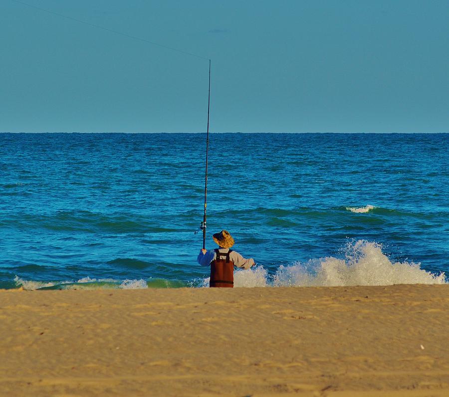 Surf Fishing Photograph by Billy Beck