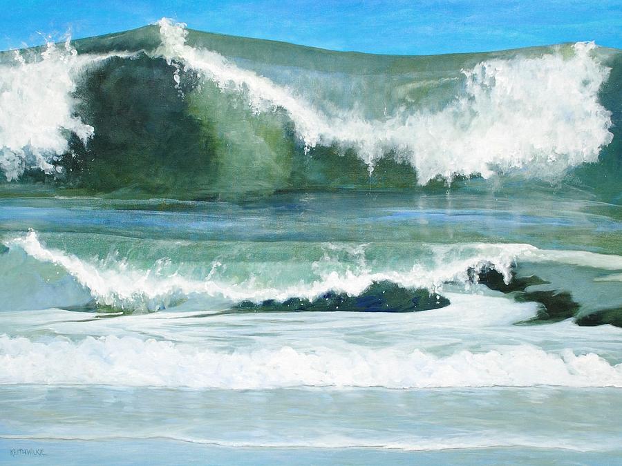 Surf Painting by Keith Wilkie