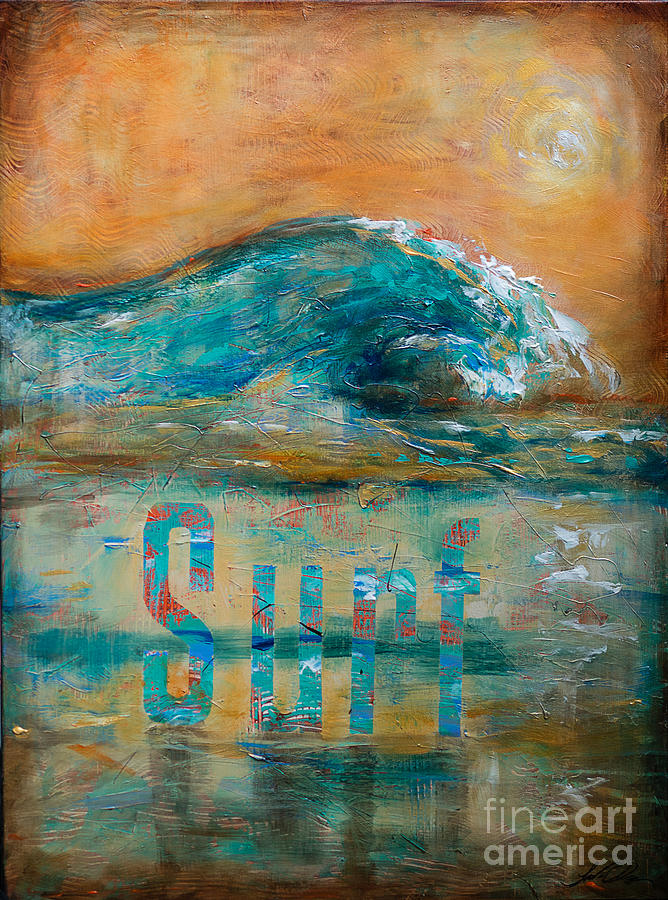 Sandpiper Painting - Surf by Linda Olsen
