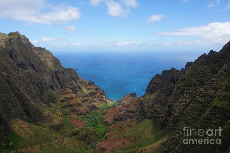 Na Pali Coast Photograph - Surf n Turf by AC Hamilton Na Pali Coast Photograph - Surf n Turf by AC Hamilton