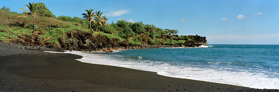 Surf On The Beach, Black Sand Beach Photograph by Panoramic Images
