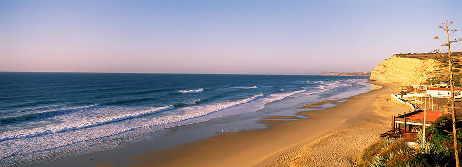 Nature Photograph - Surf On The Beach, Lagos, Algarve by Panoramic Images