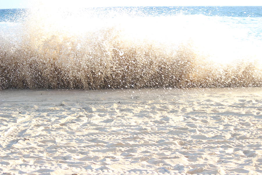 Honolulu Photograph - Surf Sand Collide by Michael Kim