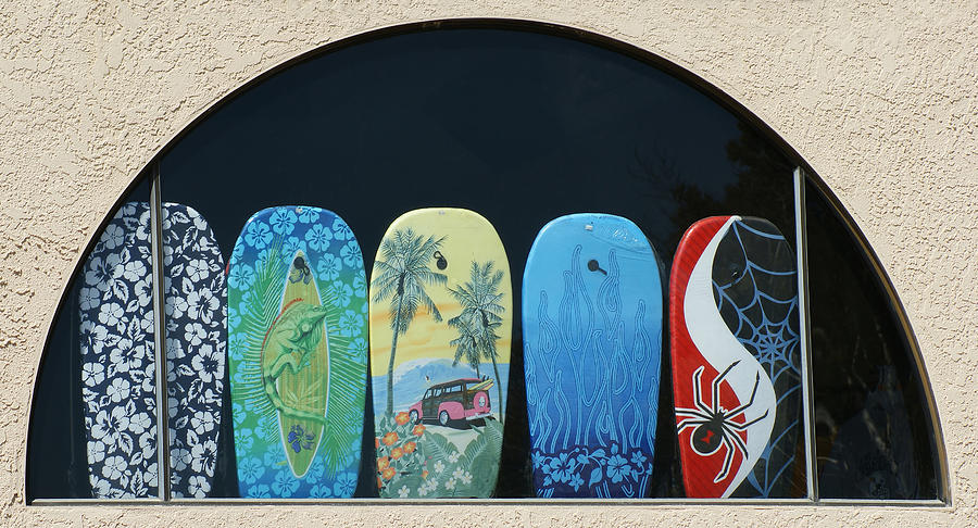 Surf Shop Window Photograph by Ernest Echols