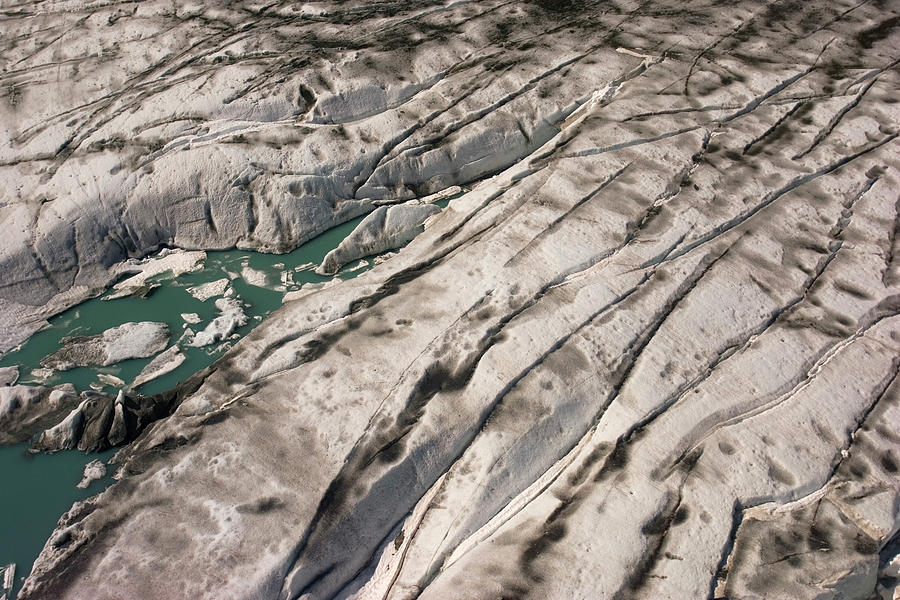 Surface Melt Ponds And Crevasses Photograph by Dan Shugar - Fine Art ...