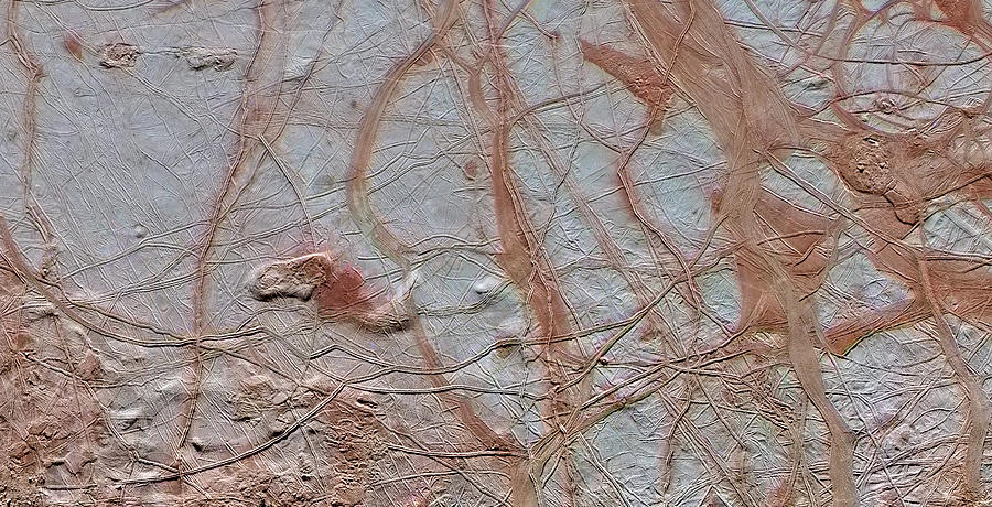 Surface Of Jupiters Moon, Europa Photograph by Science Source
