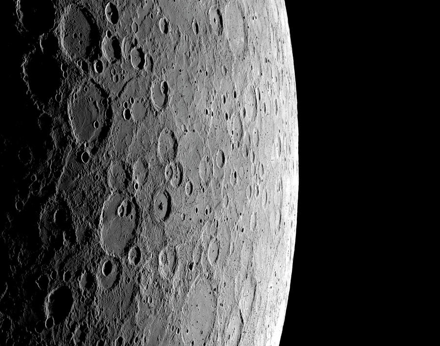 Space Photograph - Surface Of Mercury by Nasa/johns Hopkins University Applied Physics Laboratory/carnegie Institution Of Washington