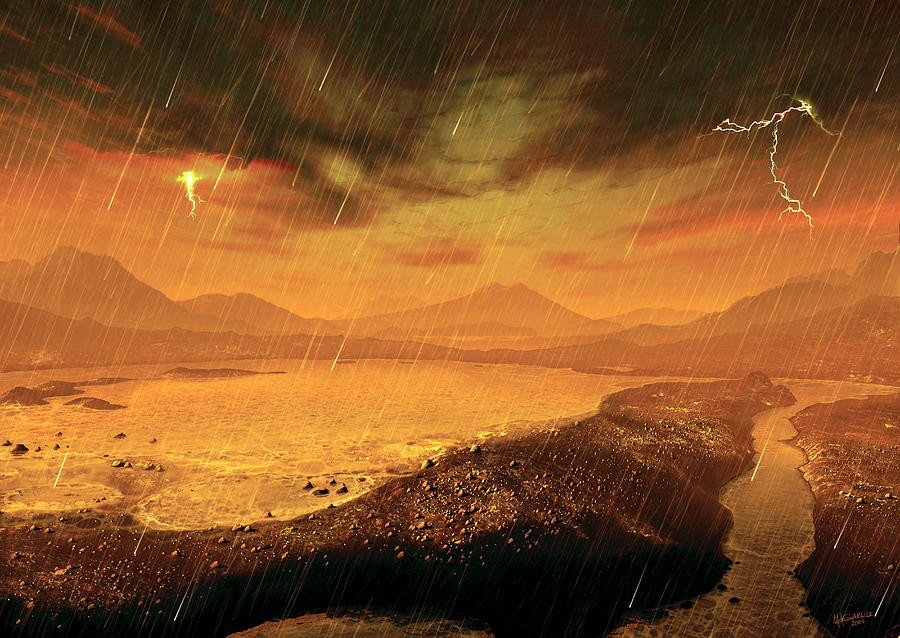 Surface Of Titan Photograph by Mark Garlick/science Photo Library