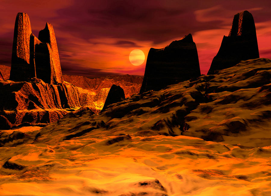 Surface Of Venus Photograph by Steve A. Munsinger