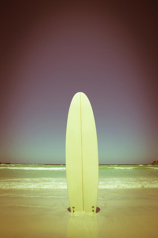 Surfboard On A Beach. Australia Photograph by John White Photos