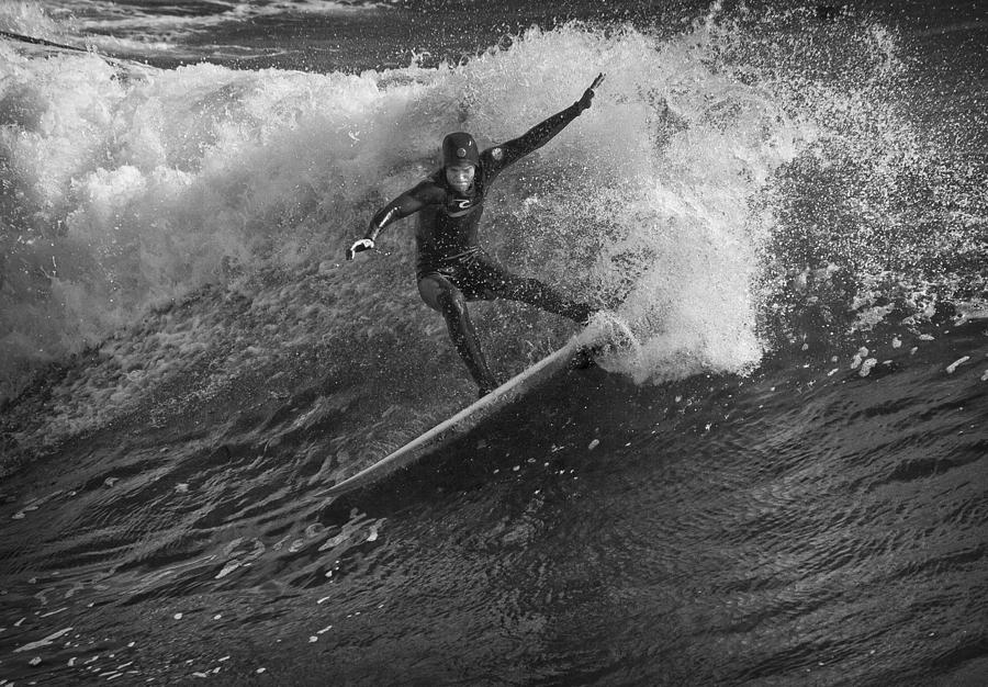Surfer 1 BW Photograph by Morgan Wright