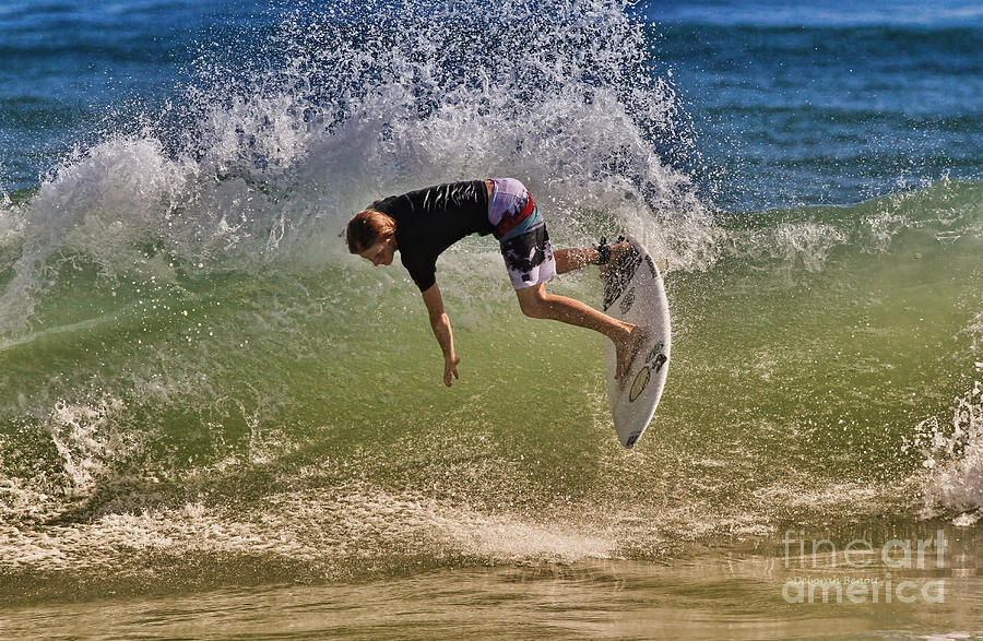 Nature Photograph - Surfer 9222013 by Deborah Benoit