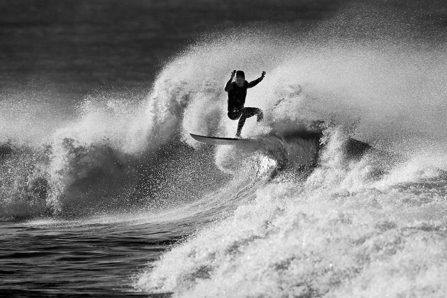 Surfer Airborne  C6J3356 Photograph by David Orias