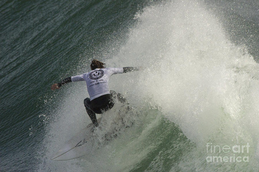 Surfer at Cold Water Classic 2 Photograph by Morgan Wright