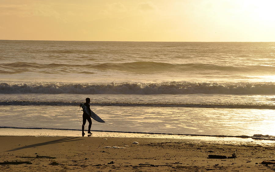 Surfer at Sunset  Photograph by AJ  Schibig