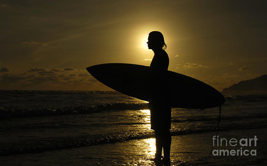 Surfer Corcovado Costa Rica Photograph by Bob Christopher