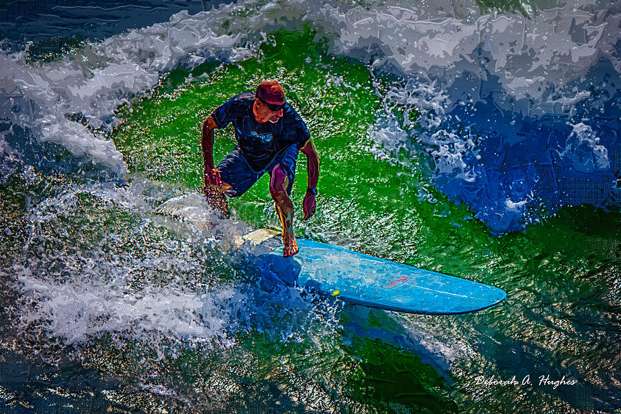Surfer Photograph - Surfer by Deborah Hughes Surfer Photograph - Surfer by Deborah Hughes