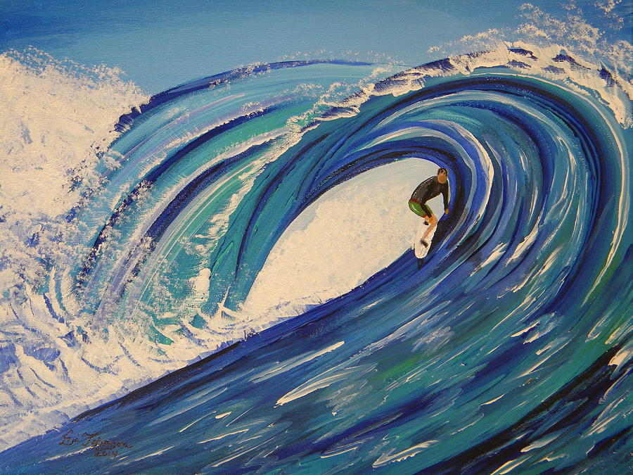 Surfer Dude 2 Painting by Eric Johansen