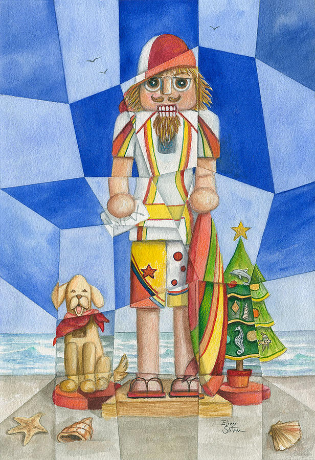 Surfer Dude Nutcracker Painting by Elinor Sethman Fine Art America