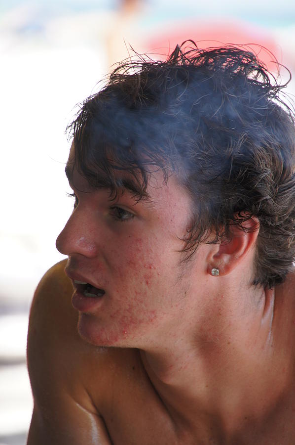 Beach Photograph - Surfer Hair and Smoke by JD Harvill