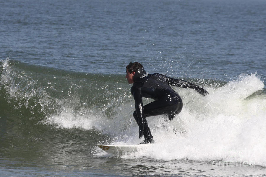 Surfer Hitting the Curl Photograph by John Telfer