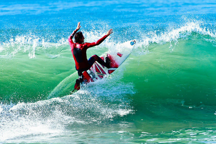 Surfer in Carlsbad Photograph by Ben Graham