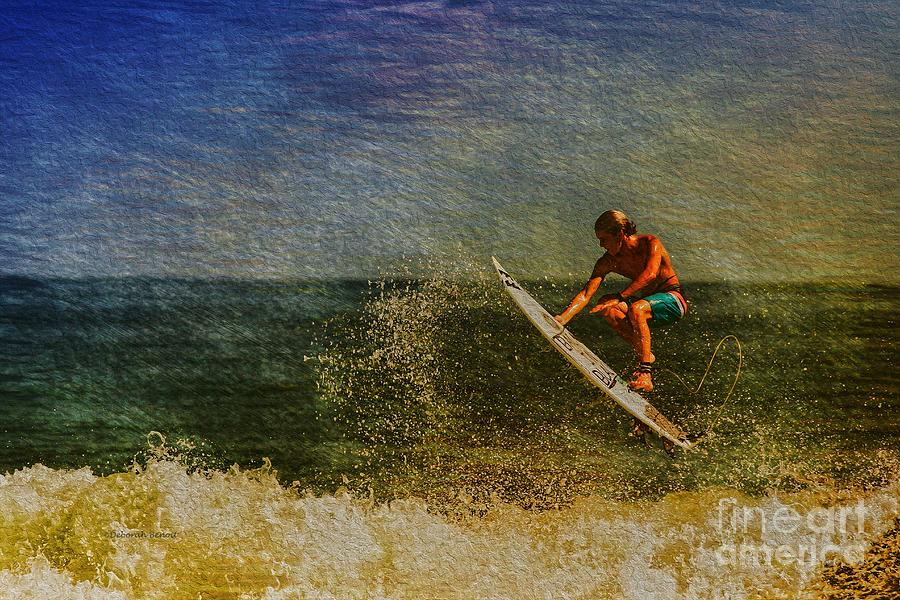 Boat Photograph - Surfer in Oil by Deborah Benoit