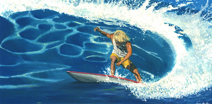 Surfer Painting by Lance Headlee