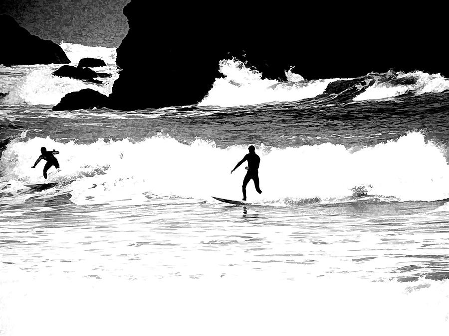 Surfer Silhouette Photograph by Kathy Churchman
