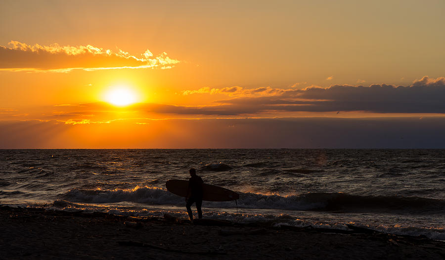Surfer Sunset Photograph by Clint Buhler