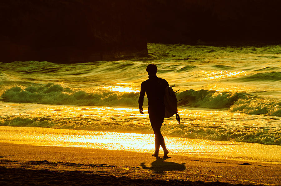 Surfer walking on the beach Photograph by Dutourdumonde Photography