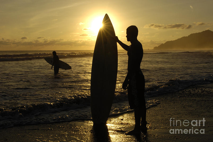 Surfers Costa Rica Photograph by Bob Christopher