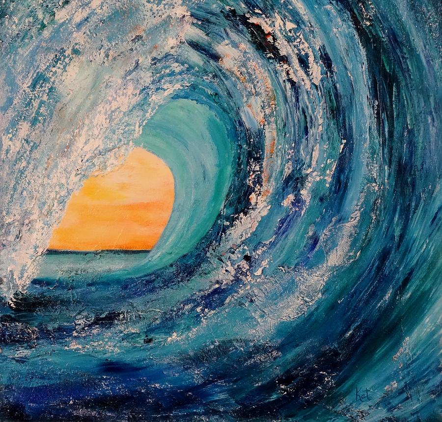 Surfers Dream Painting by Kat McClure