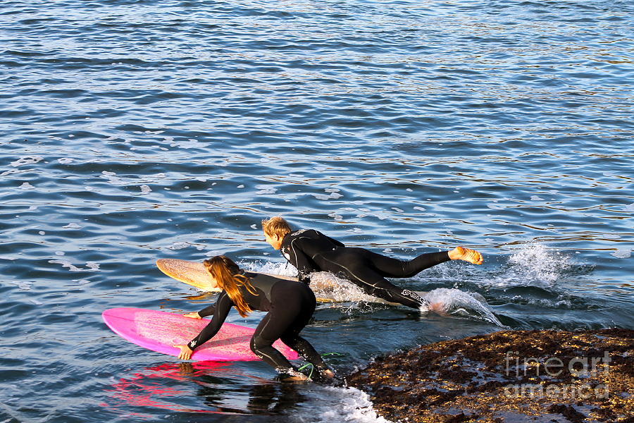 Surfers Photograph by Pamela Walrath