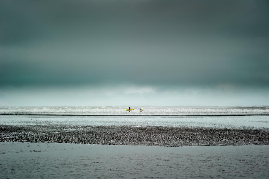 Surfers Photograph by Shuwen Wu