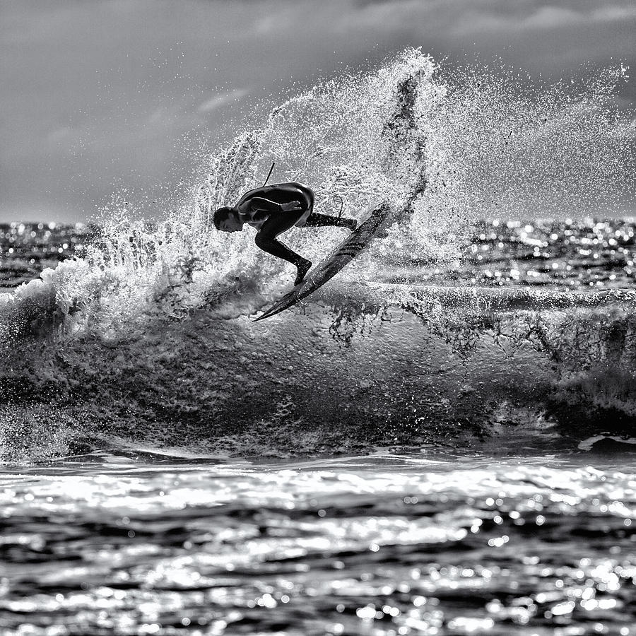 Sports Photograph - Surfing Action 02 by Russ Dixon