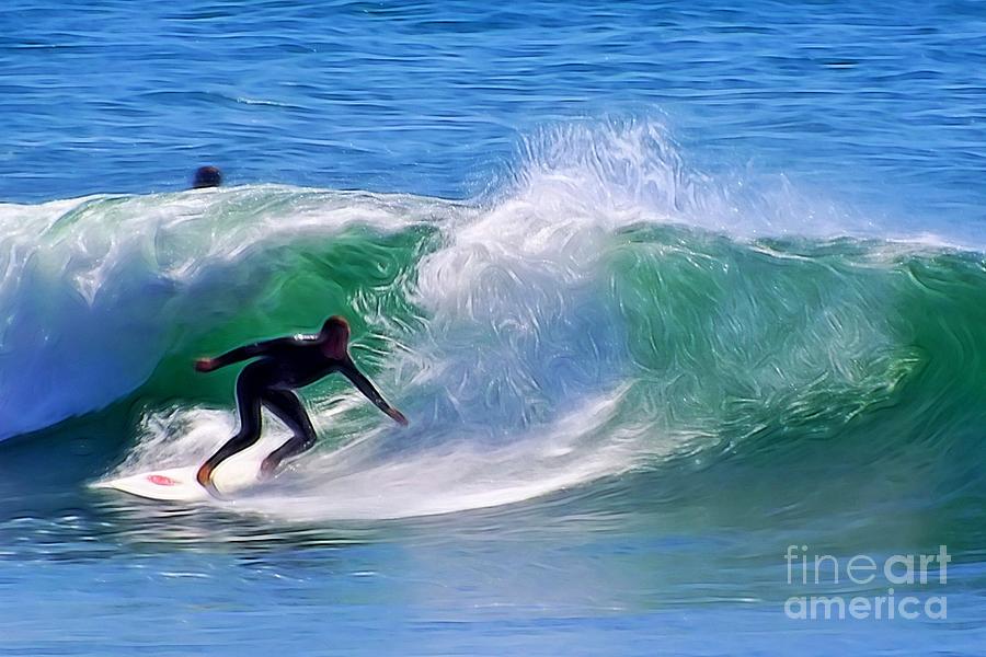 Abstract Photograph - Surfing California by Scott Cameron