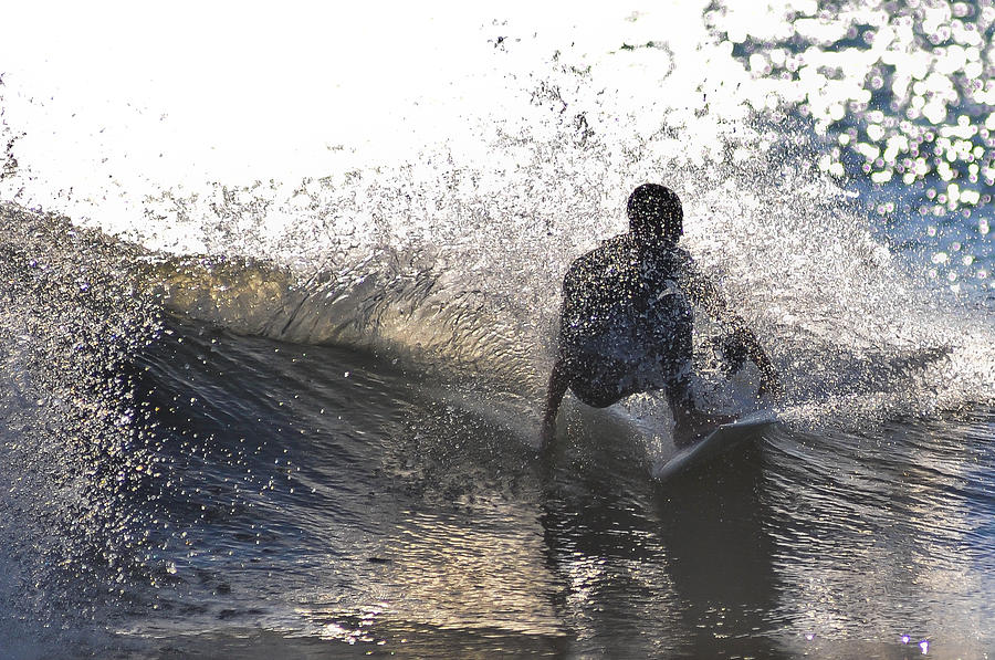 Surfing Photograph - Surfing Cape Hatteras by Michael Zagachin