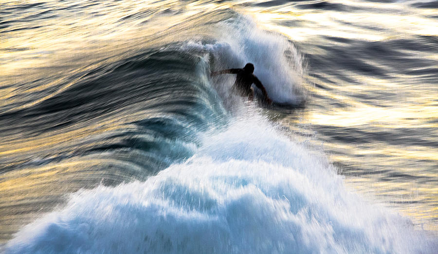 Surfing for Gold Photograph by John Daly