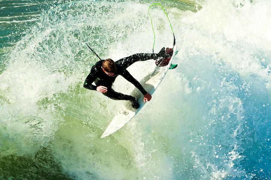 San Diego Photograph - Surfing in California 2 by Ben Graham