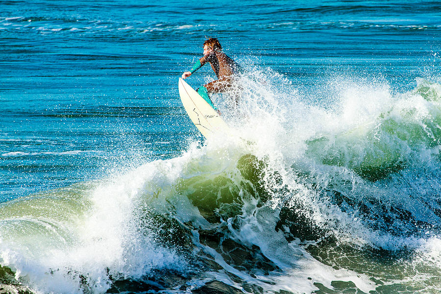 Surfing in California Photograph by Ben Graham