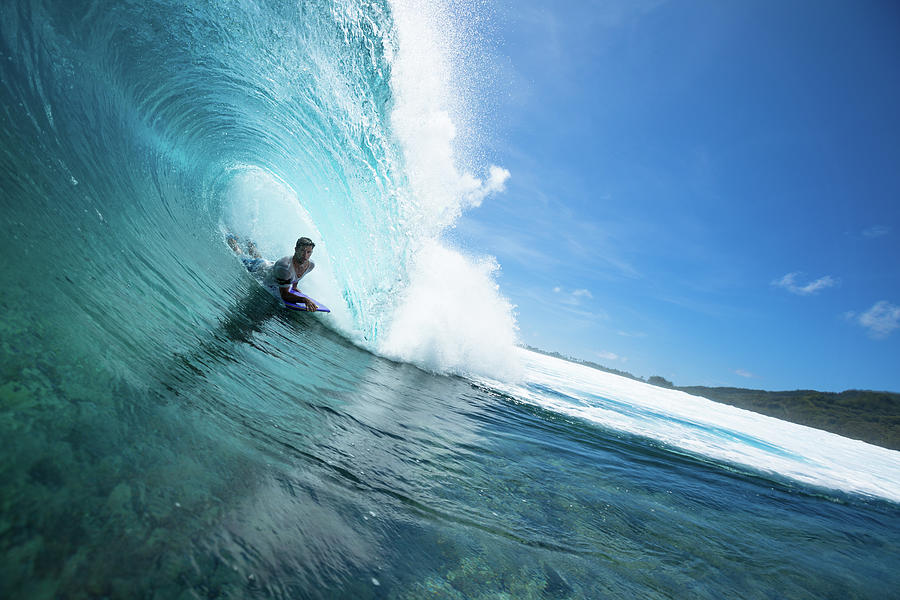 Surfing In The Pacific Ocean Photograph by Mark Tipple Surfing In The Pacific Ocean Photograph by Mark Tipple
